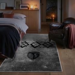 mls sporting kansas city area rug non slip soccer carpet home decor gift idea for fans bedroom skc83