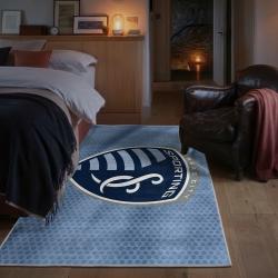 mls sporting kansas city area rug non slip soccer carpet home decor gift idea for fans bedroom skc86