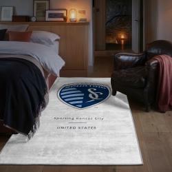 mls sporting kansas city area rug non slip soccer carpet home decor gift idea for fans bedroom skc89