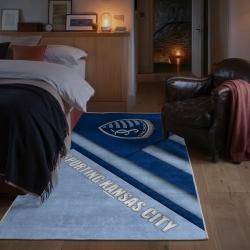mls sporting kansas city area rug non slip soccer carpet home decor gift idea for fans bedroom skc94