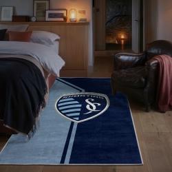 mls sporting kansas city area rug non slip soccer carpet home decor gift idea for fans bedroom skc98