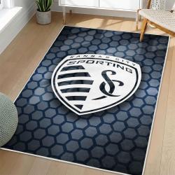 MLS Sporting Kansas City Area Rug Non-Slip Soccer Carpet Home Decor Gift Idea For Fans SKC11