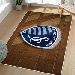 MLS Sporting Kansas City Area Rug Non-Slip Soccer Carpet Home Decor Gift Idea For Fans SKC14
