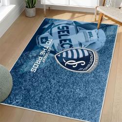 MLS Sporting Kansas City Area Rug Non-Slip Soccer Carpet Home Decor Gift Idea For Fans SKC16
