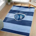 mls sporting kansas city area rug non slip soccer carpet home decor gift idea for fans living room skc19