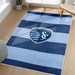 MLS Sporting Kansas City Area Rug Non-Slip Soccer Carpet Home Decor Gift Idea For Fans SKC19