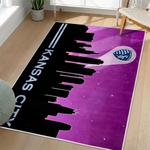 mls sporting kansas city area rug non slip soccer carpet home decor gift idea for fans living room skc21
