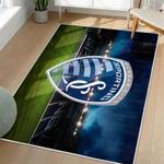 mls sporting kansas city area rug non slip soccer carpet home decor gift idea for fans living room skc23