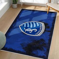 MLS Sporting Kansas City Area Rug Non-Slip Soccer Carpet Home Decor Gift Idea For Fans SKC25