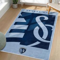 MLS Sporting Kansas City Area Rug Non-Slip Soccer Carpet Home Decor Gift Idea For Fans SKC28