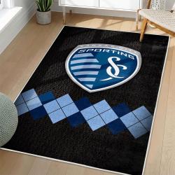 MLS Sporting Kansas City Area Rug Non-Slip Soccer Carpet Home Decor Gift Idea For Fans SKC30