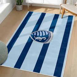 MLS Sporting Kansas City Area Rug Non-Slip Soccer Carpet Home Decor Gift Idea For Fans SKC31