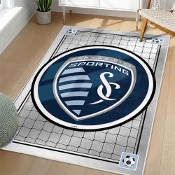 MLS Sporting Kansas City Area Rug Non-Slip Soccer Carpet Home Decor Gift Idea For Fans SKC37