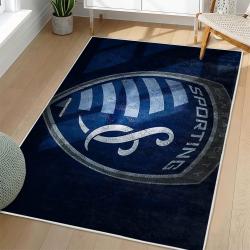 MLS Sporting Kansas City Area Rug Non-Slip Soccer Carpet Home Decor Gift Idea For Fans SKC39