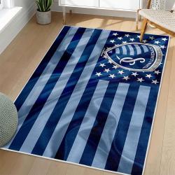 MLS Sporting Kansas City Area Rug Non-Slip Soccer Carpet Home Decor Gift Idea For Fans SKC40