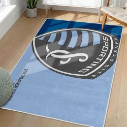 MLS Sporting Kansas City Area Rug Non-Slip Soccer Carpet Home Decor Gift Idea For Fans SKC42