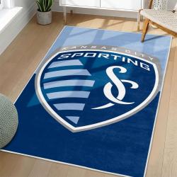 MLS Sporting Kansas City Area Rug Non-Slip Soccer Carpet Home Decor Gift Idea For Fans SKC46