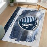 mls sporting kansas city area rug non slip soccer carpet home decor gift idea for fans living room skc53