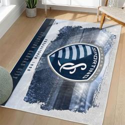 MLS Sporting Kansas City Area Rug Non-Slip Soccer Carpet Home Decor Gift Idea For Fans SKC53