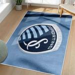 mls sporting kansas city area rug non slip soccer carpet home decor gift idea for fans living room skc55