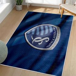 MLS Sporting Kansas City Area Rug Non-Slip Soccer Carpet Home Decor Gift Idea For Fans SKC56