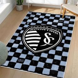 MLS Sporting Kansas City Area Rug Non-Slip Soccer Carpet Home Decor Gift Idea For Fans SKC59