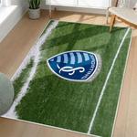 mls sporting kansas city area rug non slip soccer carpet home decor gift idea for fans living room skc67