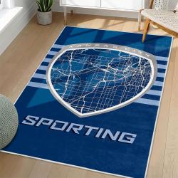 MLS Sporting Kansas City Area Rug Non-Slip Soccer Carpet Home Decor Gift Idea For Fans SKC68