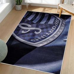 MLS Sporting Kansas City Area Rug Non-Slip Soccer Carpet Home Decor Gift Idea For Fans SKC71