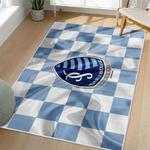 mls sporting kansas city area rug non slip soccer carpet home decor gift idea for fans living room skc73