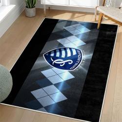 MLS Sporting Kansas City Area Rug Non-Slip Soccer Carpet Home Decor Gift Idea For Fans SKC75