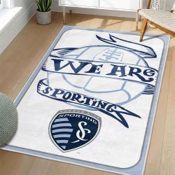 MLS Sporting Kansas City Area Rug Non-Slip Soccer Carpet Home Decor Gift Idea For Fans SKC76