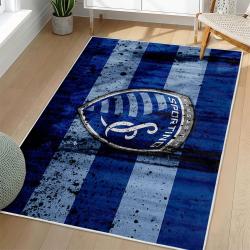 MLS Sporting Kansas City Area Rug Non-Slip Soccer Carpet Home Decor Gift Idea For Fans SKC80