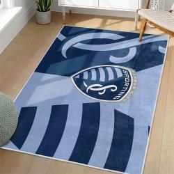 MLS Sporting Kansas City Area Rug Non-Slip Soccer Carpet Home Decor Gift Idea For Fans SKC82