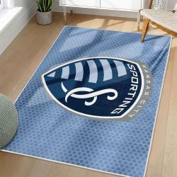 MLS Sporting Kansas City Area Rug Non-Slip Soccer Carpet Home Decor Gift Idea For Fans SKC86