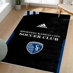 MLS Sporting Kansas City Area Rug Non-Slip Soccer Carpet Home Decor Gift Idea For Fans SKC88