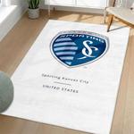 mls sporting kansas city area rug non slip soccer carpet home decor gift idea for fans living room skc89