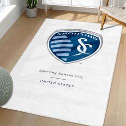 MLS Sporting Kansas City Area Rug Non-Slip Soccer Carpet Home Decor Gift Idea For Fans SKC89