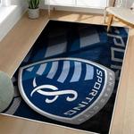 mls sporting kansas city area rug non slip soccer carpet home decor gift idea for fans living room skc9