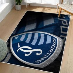 MLS Sporting Kansas City Area Rug Non-Slip Soccer Carpet Home Decor Gift Idea For Fans SKC9