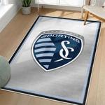 mls sporting kansas city area rug non slip soccer carpet home decor gift idea for fans living room skc90