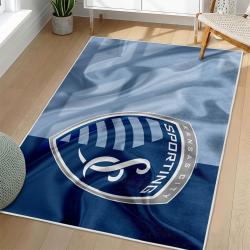 MLS Sporting Kansas City Area Rug Non-Slip Soccer Carpet Home Decor Gift Idea For Fans SKC93