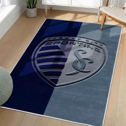 MLS Sporting Kansas City Area Rug Non-Slip Soccer Carpet Home Decor Gift Idea For Fans SKC96