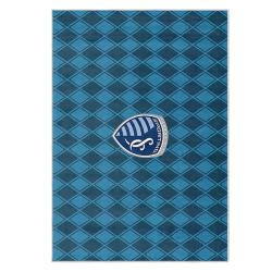 mls sporting kansas city area rug non slip soccer carpet home decor gift idea for fans skc101