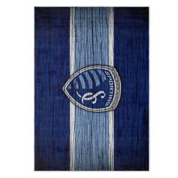 mls sporting kansas city area rug non slip soccer carpet home decor gift idea for fans skc12