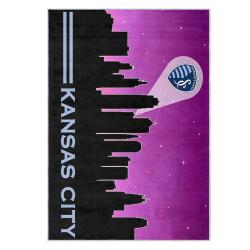 mls sporting kansas city area rug non slip soccer carpet home decor gift idea for fans skc21