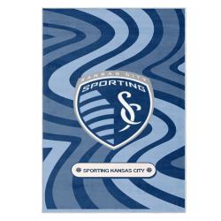 mls sporting kansas city area rug non slip soccer carpet home decor gift idea for fans skc32
