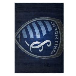 mls sporting kansas city area rug non slip soccer carpet home decor gift idea for fans skc39