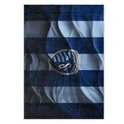 mls sporting kansas city area rug non slip soccer carpet home decor gift idea for fans skc51