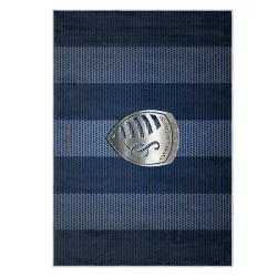 mls sporting kansas city area rug non slip soccer carpet home decor gift idea for fans skc58
